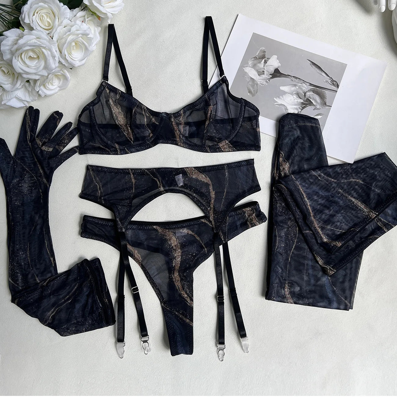 Marble Sheer Set